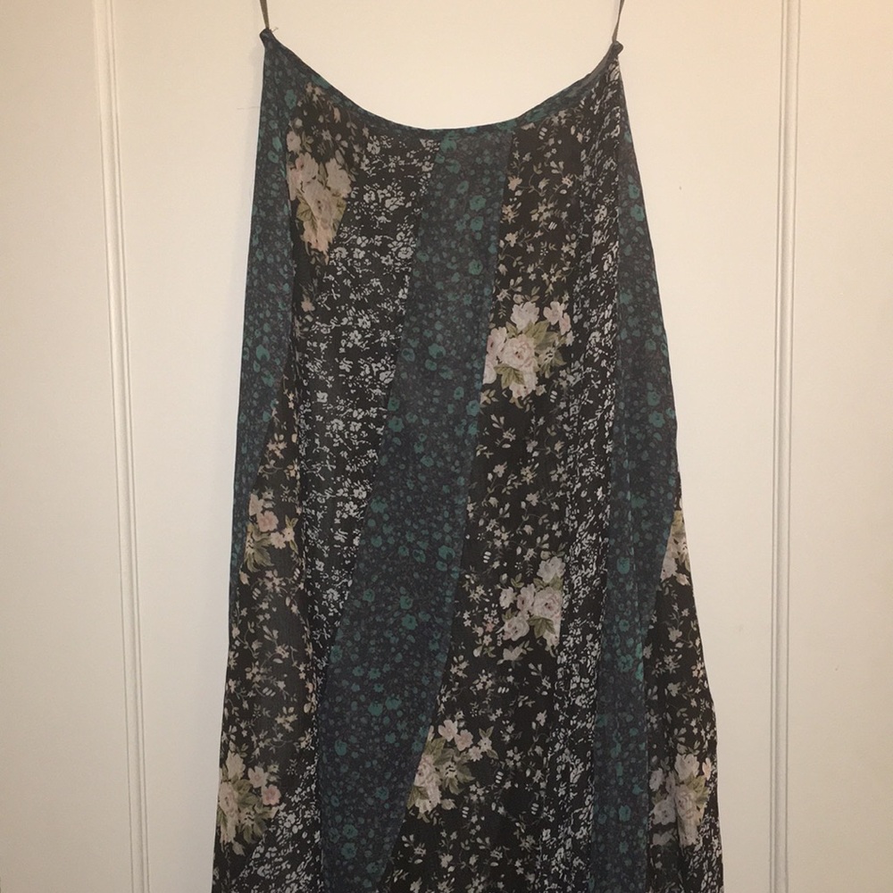 FREE PEOPLE FLORAL MAXI SKIRT